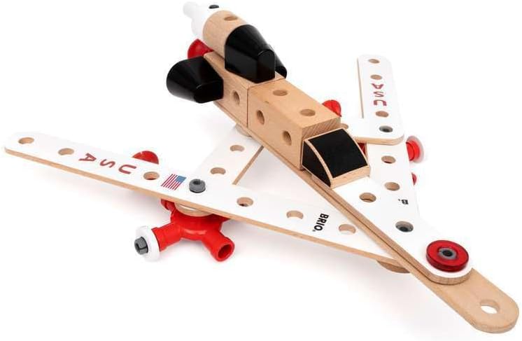 Brio (ブリオ) Builder Apollo Saturn V 34607, Suitable for Ages 3 and Up, 91 Pcs. Total, [Toy, Wooden Toy, Building Block, Construction Play, Role Play, Gift (Birthday/Christmas)]