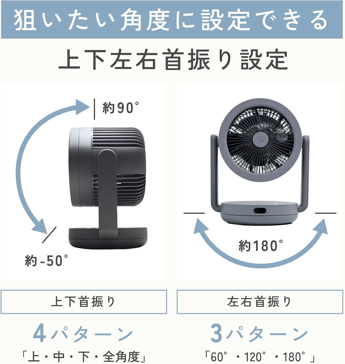 Zojirushi Mahobin RC-AA30-HA 2-Way Circulator, Large Airflow, Fan Mode, Remote Control, Gray