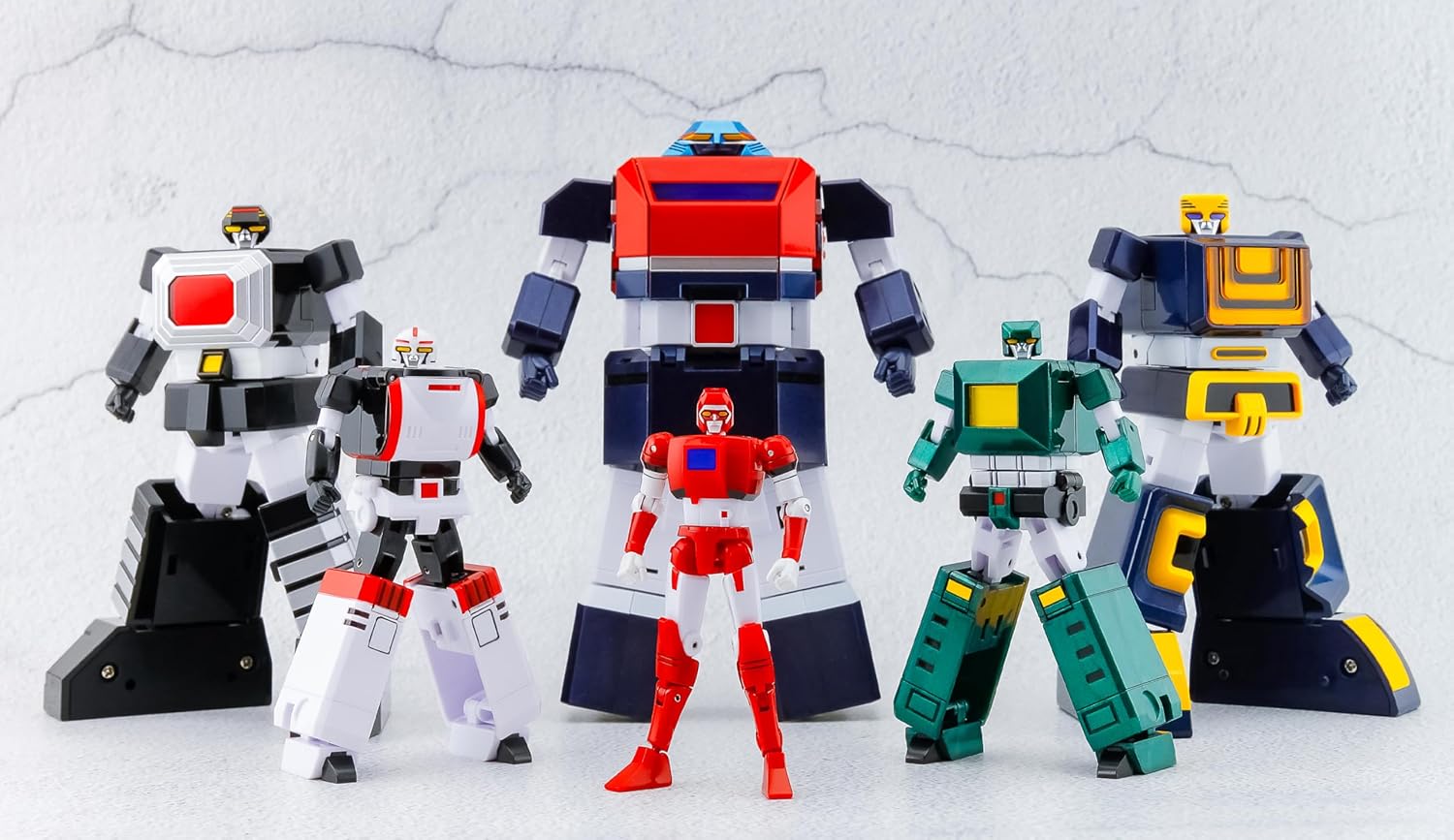 Art Storm Action Toys Action Alloy, Six God Combined Godmars, Total Height Approx. 8.7 inches (220 mm), Die Cast, Painted Action Figure