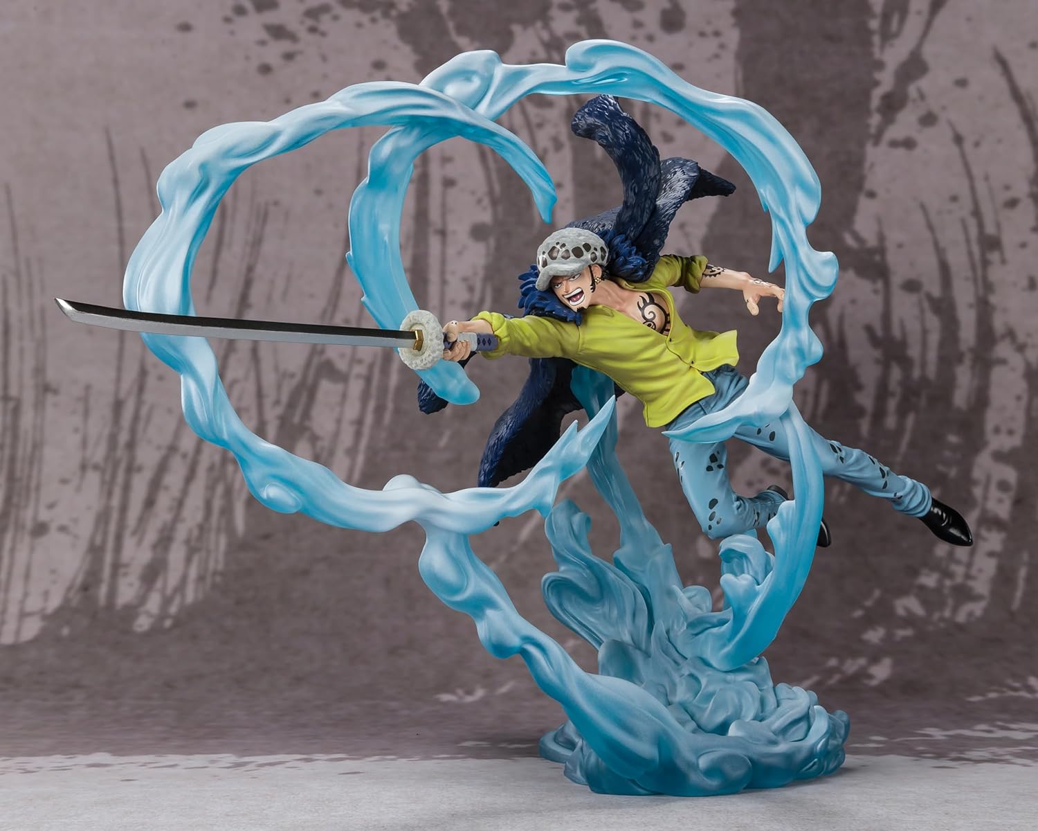 Bandai Spirits BAS63240 Figuarts Zero One Piece Trafalgar Law - Three Captains Onigashima Monster Decisive Battle - Approx. 9.5 inches (240 mm), ABS & PVC Pre-painted Complete Figure
