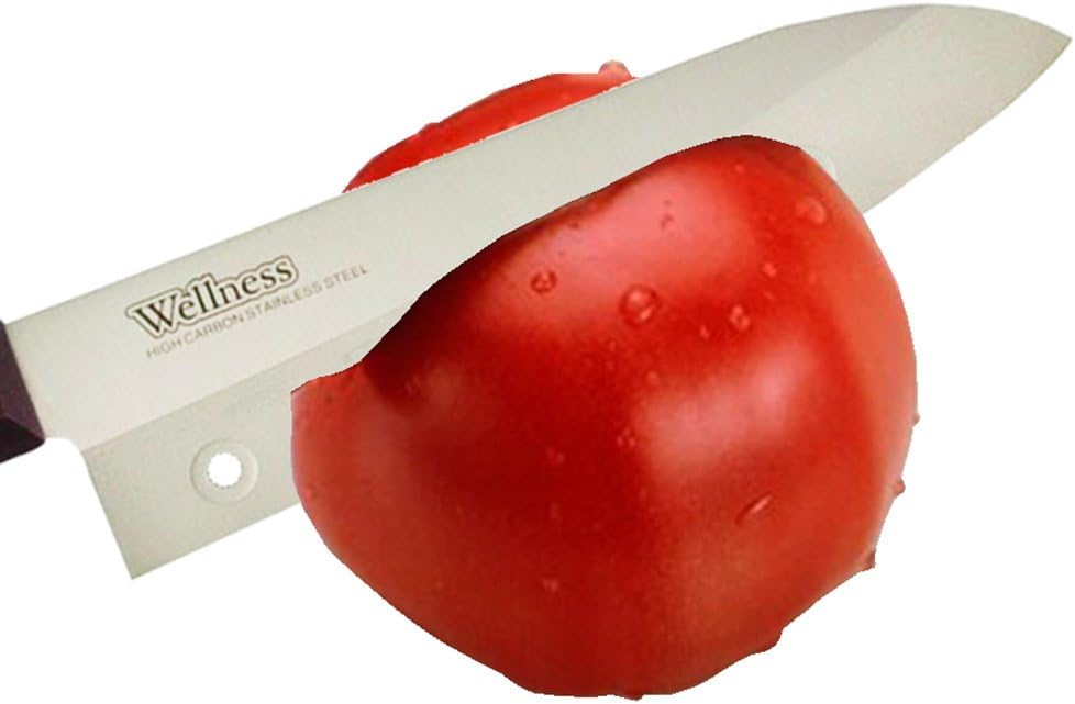 Kai Corporation AB5583 Perforated Santoku Knife, 6.5 inches (165 mm) Wellness
