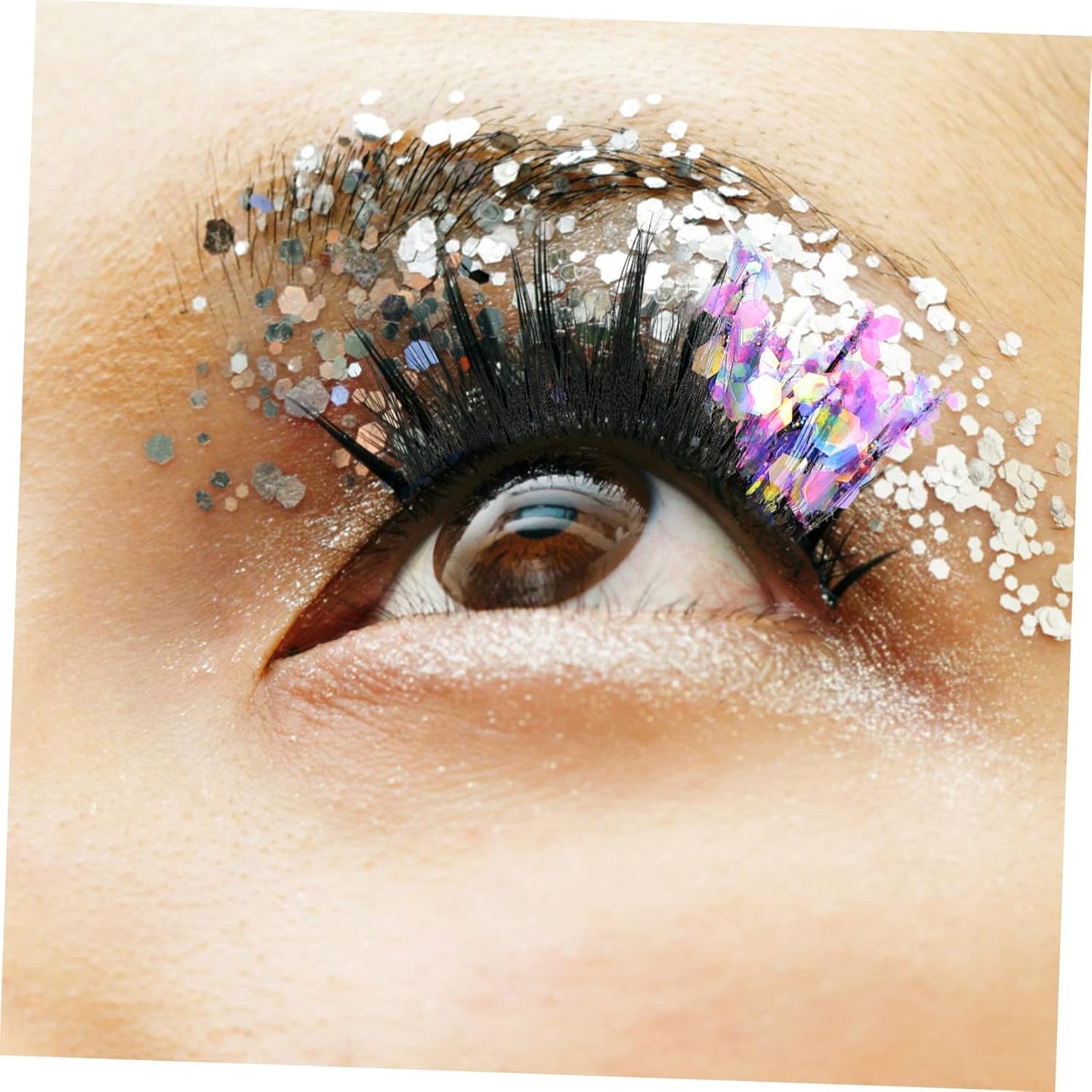 3 Pairs Fluorescent False Eyelashes Cosplay Eyelashes Lashes Costume Dramatic Eyelashes Fluffy Eyelashes False Eyelashes Natural Look Fiber