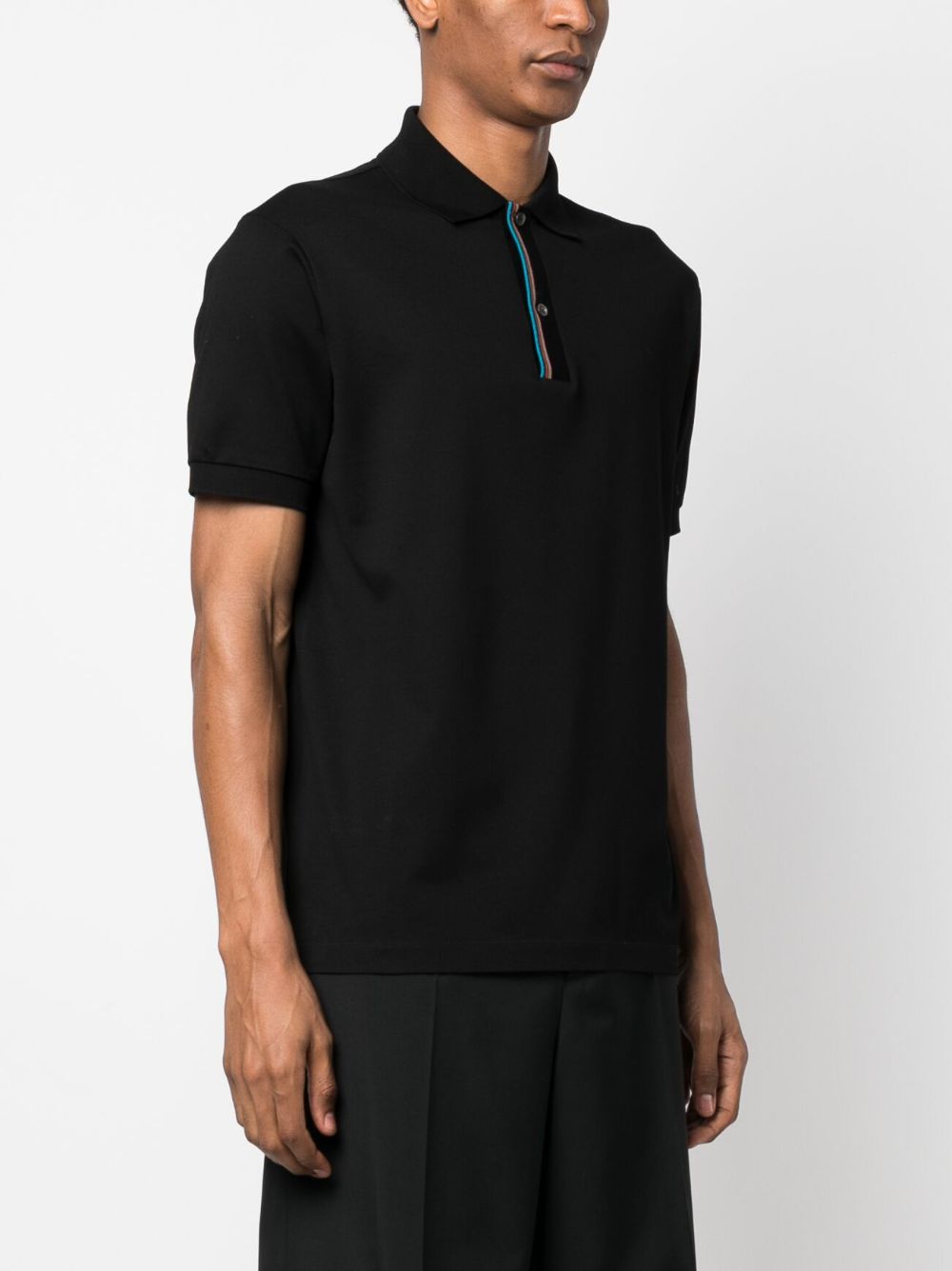 Paul PS By Paul Smith Signature Stripe Cotton Polo Shirt - Image 6