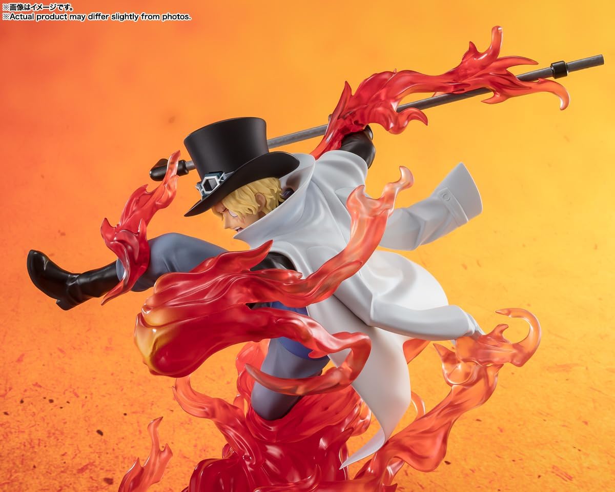 BANDAI SPIRITS Figuarts Zero One Piece Sabo - Fire Fist Kingdominator, Approx. 7.5 inches (190 mm), PVC & ABS Pre-painted Complete Figure