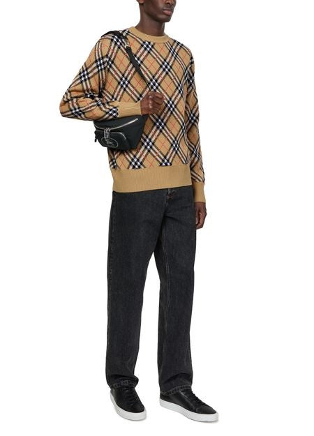 BURBERRY Check wool sweater - Image 6