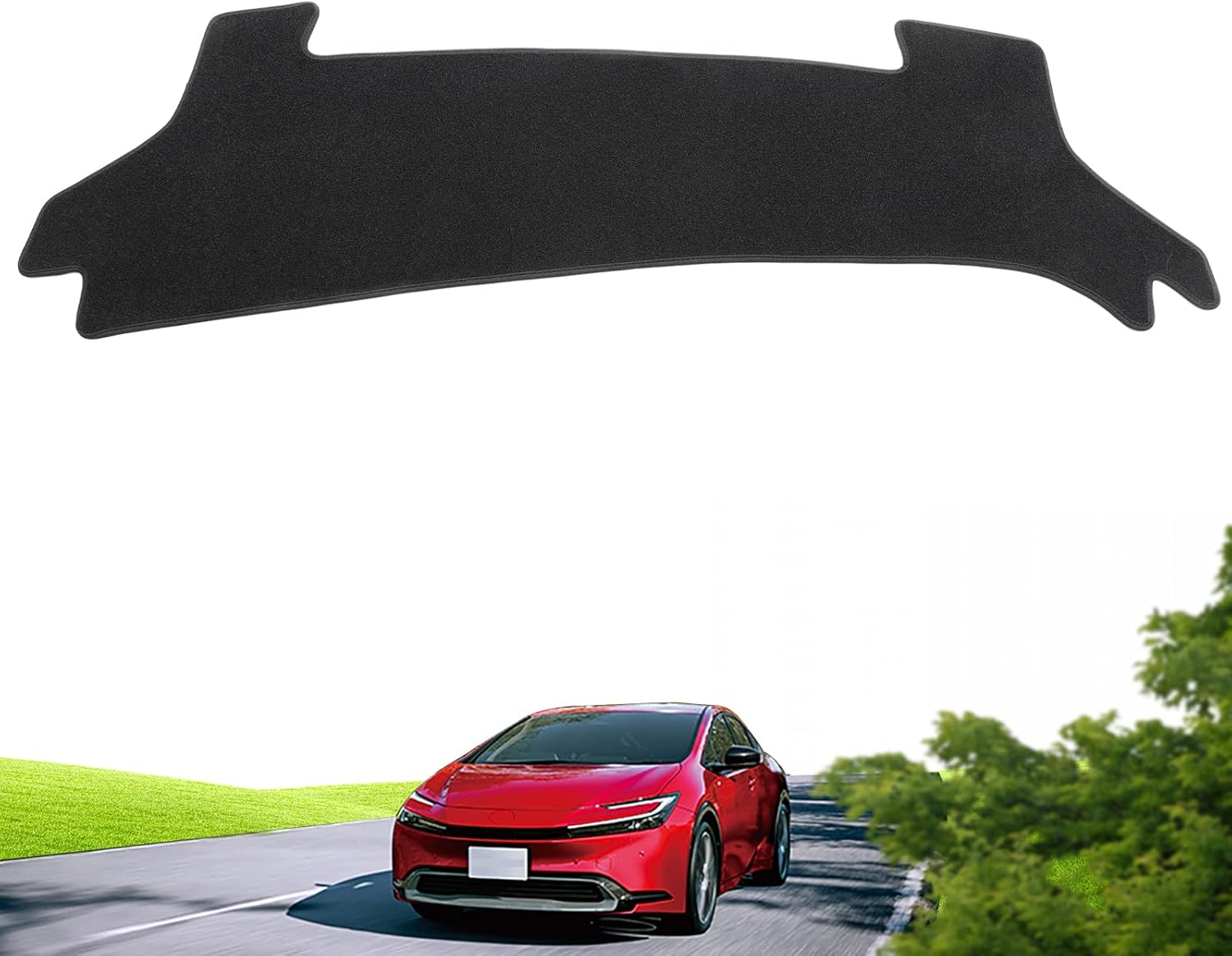 smabee Dashboard Mat for Toyota New Prius 60 Series ZVW60 MXWH60 January 2023 to Present HEV PHEV RIUS 60 5th Generation Dashboard Cover Sun Protection Interior Parts Protective Mat Interior