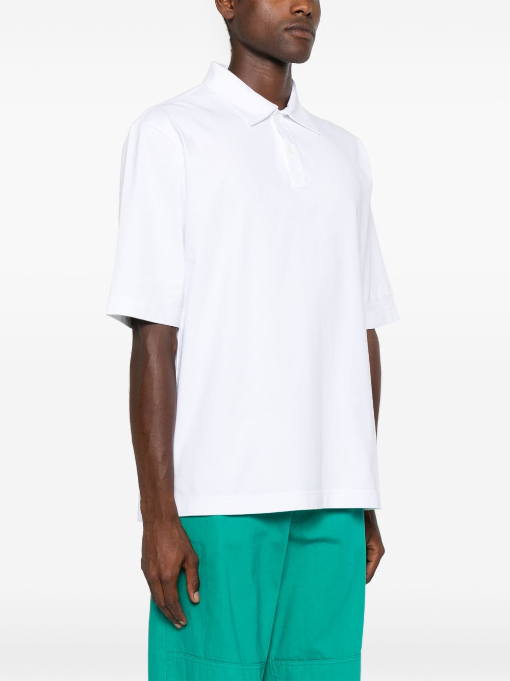 Marni Marni Logo Cotton Polo Shirt - Image 6