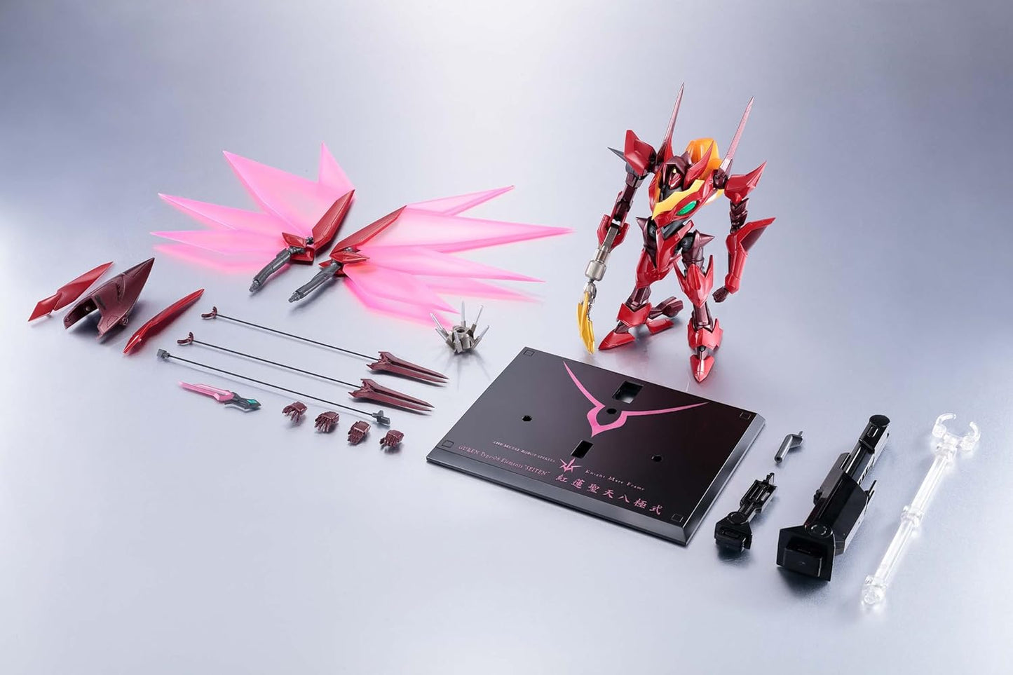 Metal Robot Spirits Code Geass (Side KMF) Guren Type-8 Elements Seiten, Approx. 5.7 inches (145 mm), ABS & PVC & Die-cast Complete Painted Articulated Figure