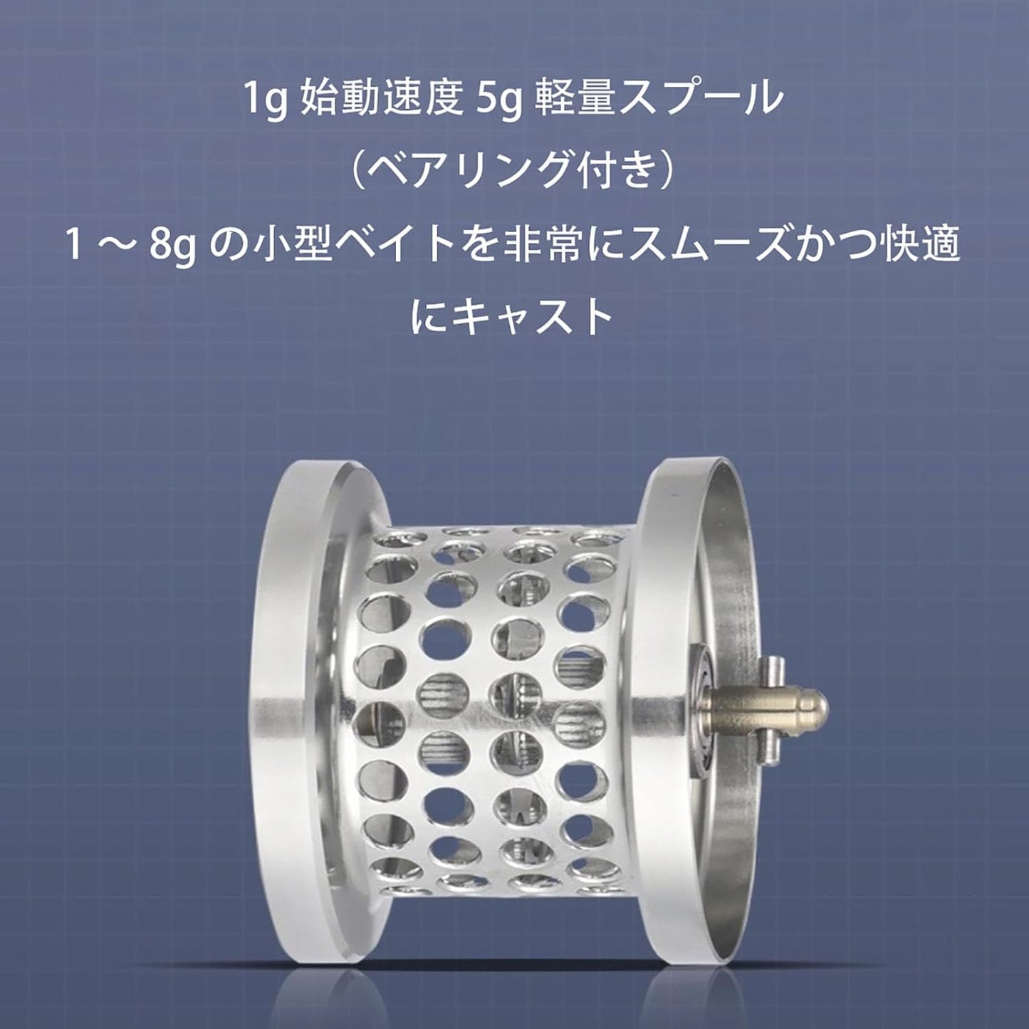 Left winding reel 4.2 oz (118 g) ultra-light with built-in magnetic beads 0.2 oz (5 g) lightweight spool for comfortable casting and unload alarm micro drum wheels