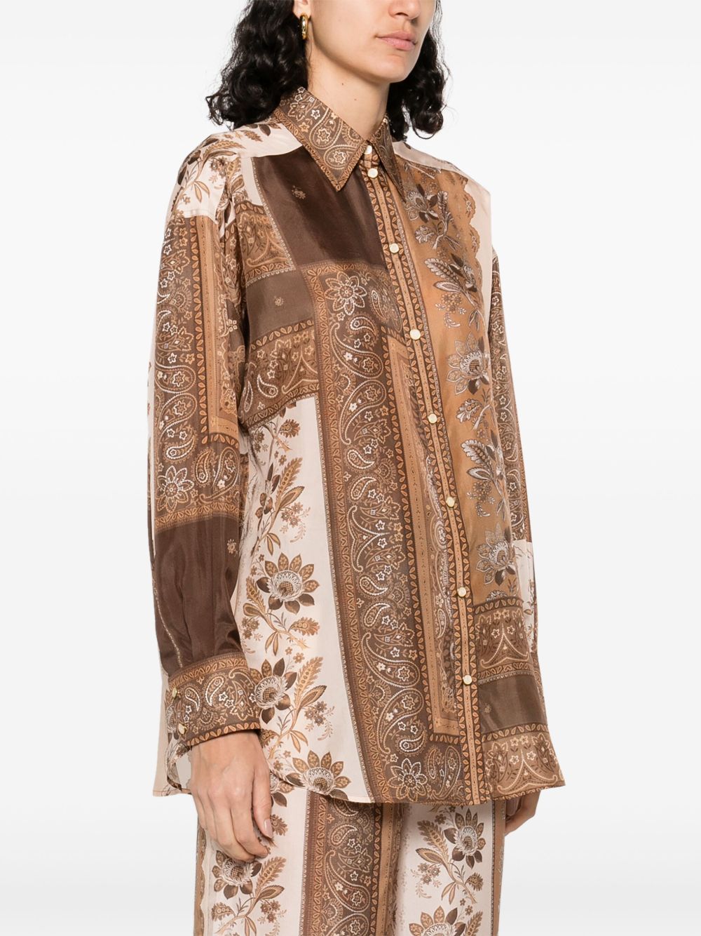 Zimmermann ジマーマンラッキープリントシルクシャツ - Image 6