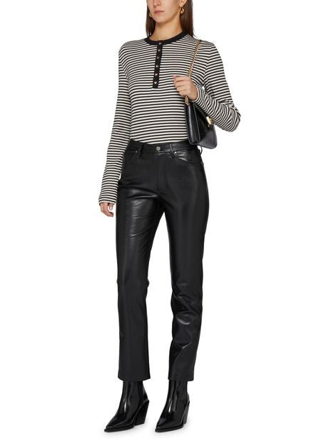 ANINE BING Bruno レザー製パンツ - Image 6