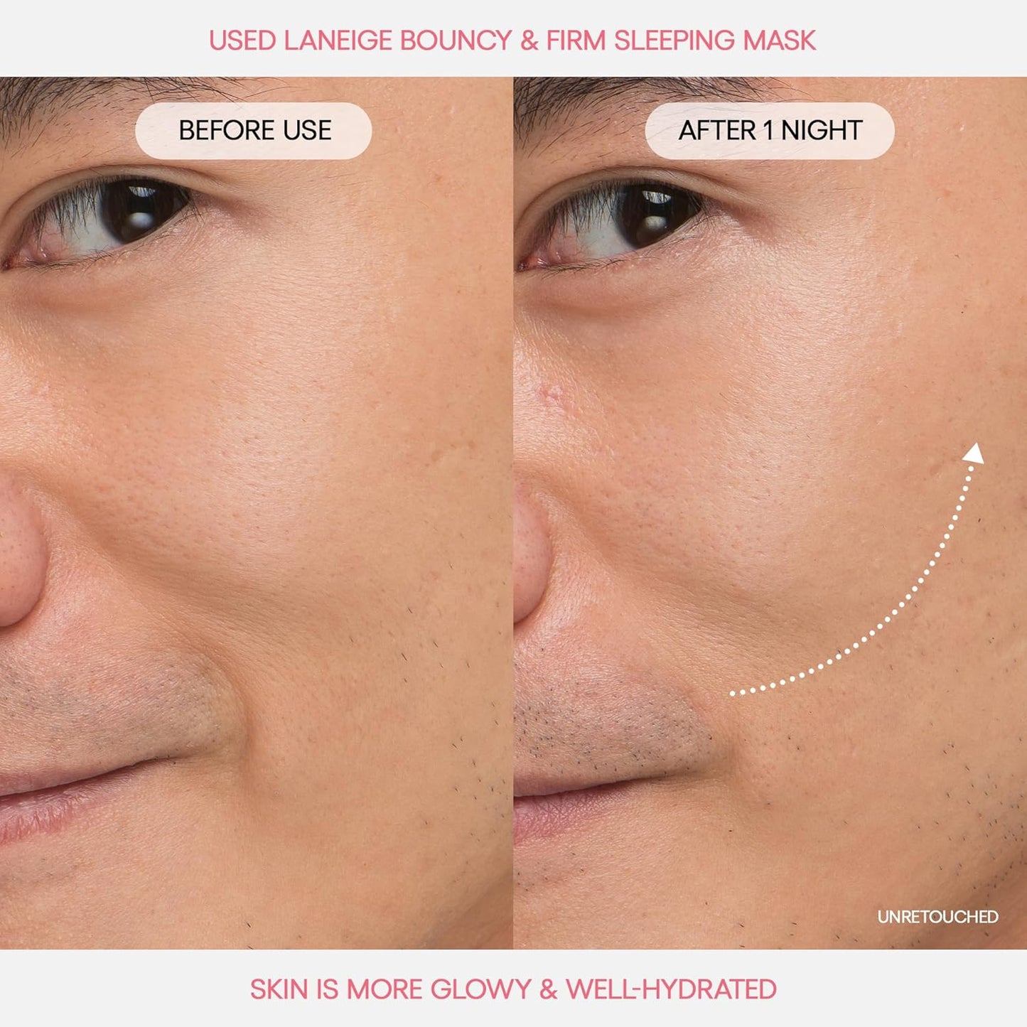 LANEIGE Bouncy & Firm Sleeping Mask: Korean Overnight Face Mask to Plump, Firm, & Boost Elasticity, with Peony & Collagen Complex for Visibly Plumper, Hydrated Skin | Korean Skin Care