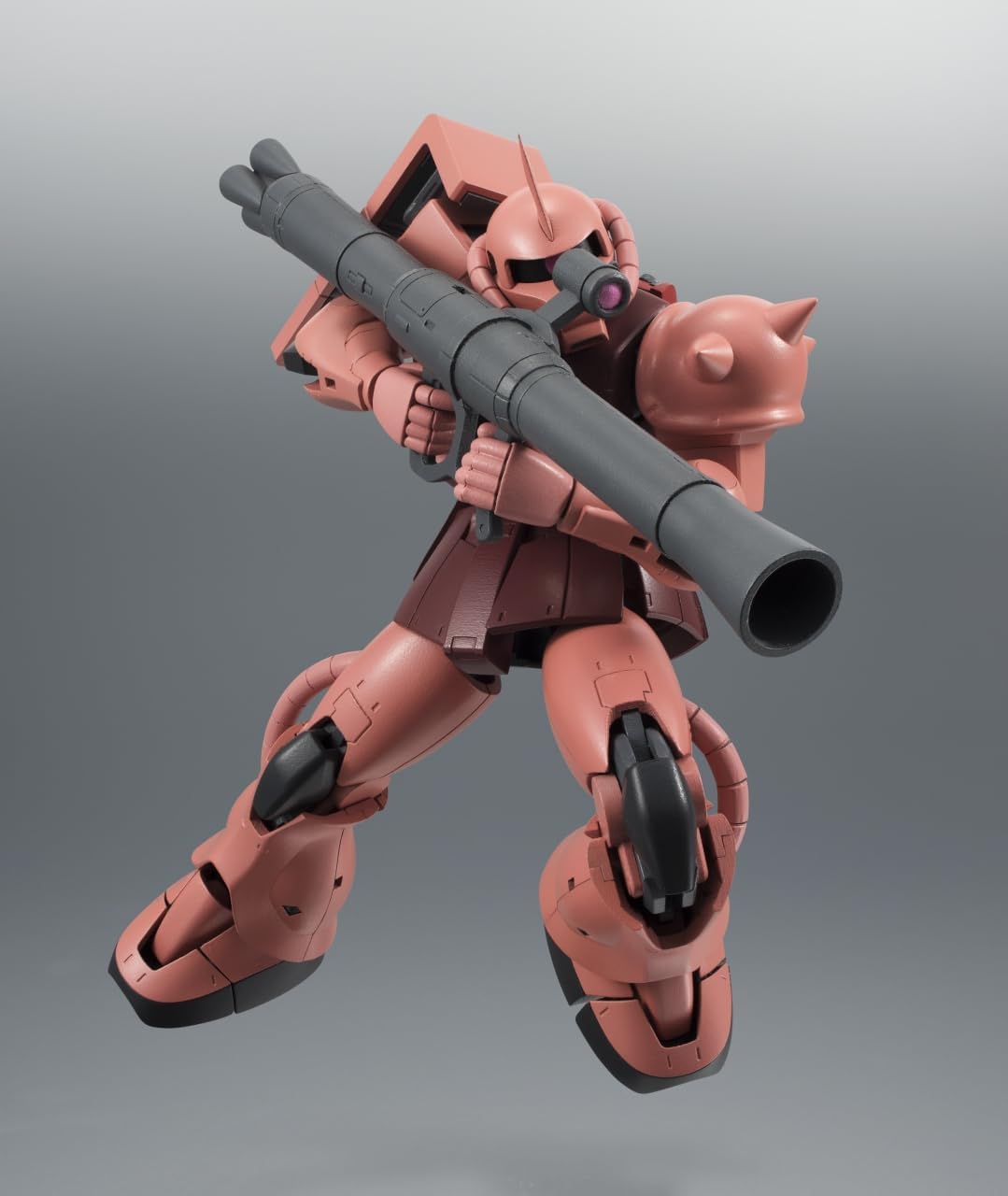 TAMASHII NATIONS ROBOT SPIRITS Mobile Suit Gundam MS-06S Char Custom Zaku Ver. A.N.I.M.E. (Resale Version), Approx. 4.9 in (125 mm), Made of PVC & ABS, Painted Articulated Figure