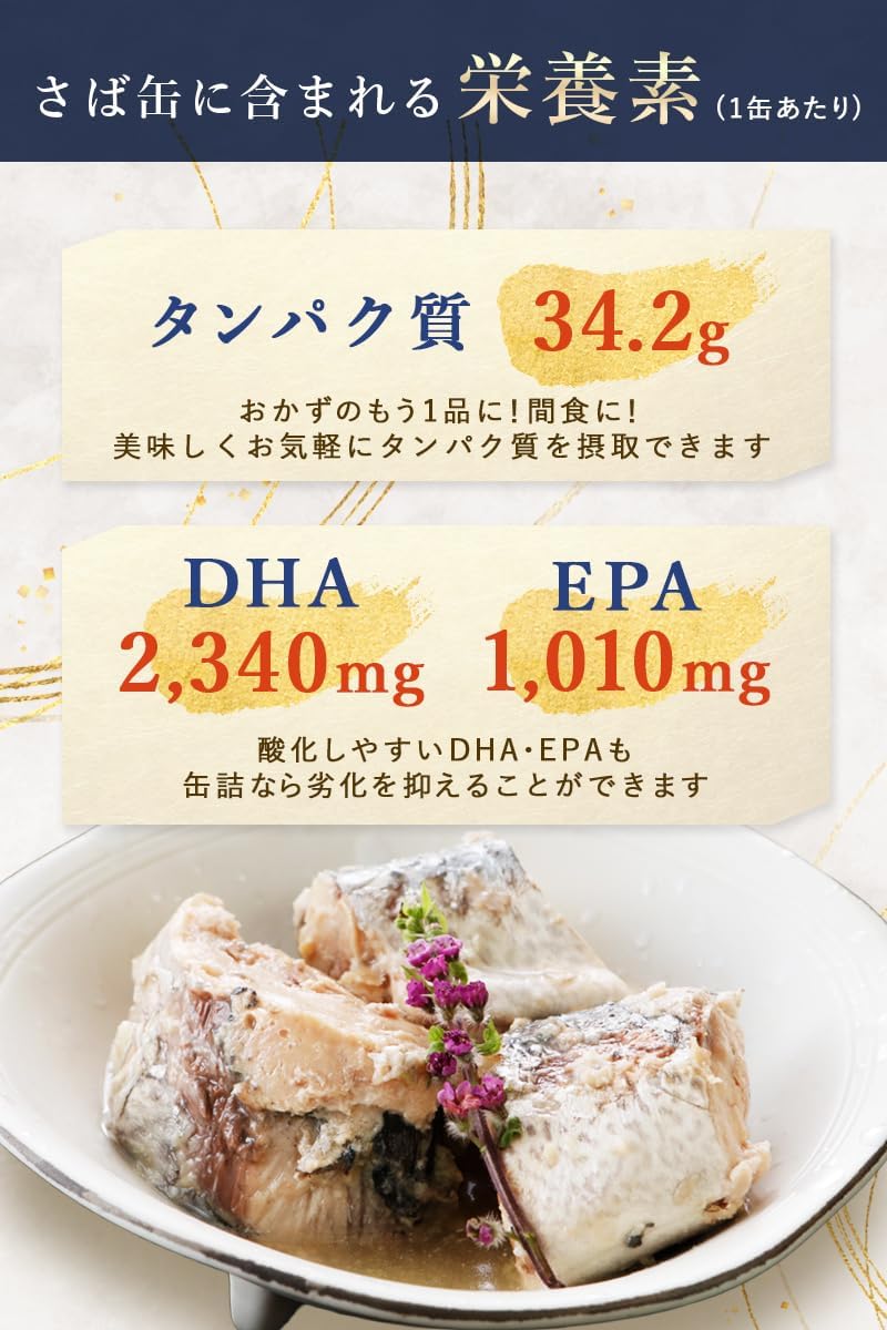 Boiled mackerel, 7.1 oz (200 g) x 6 cans | サバ水煮缶、ローリングストック
