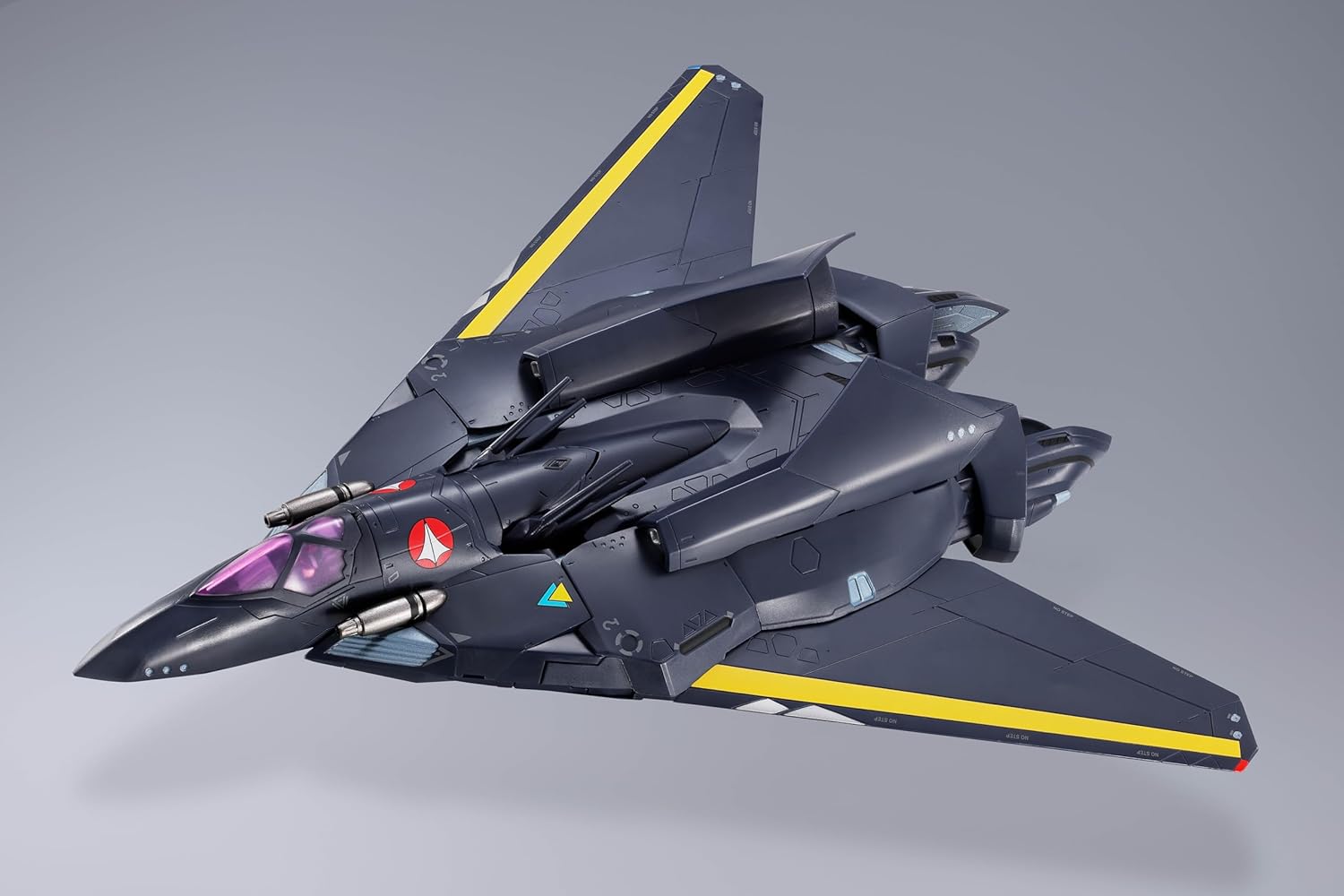 Tamashi Nations DX Chogokin Macross 7 VF-17S Nightmare Stealth Valkyrie (Gamlin Kizaki), Approx. 9.8 inches (250 mm), ABS & Metal & PVC Pre-painted Action Figure