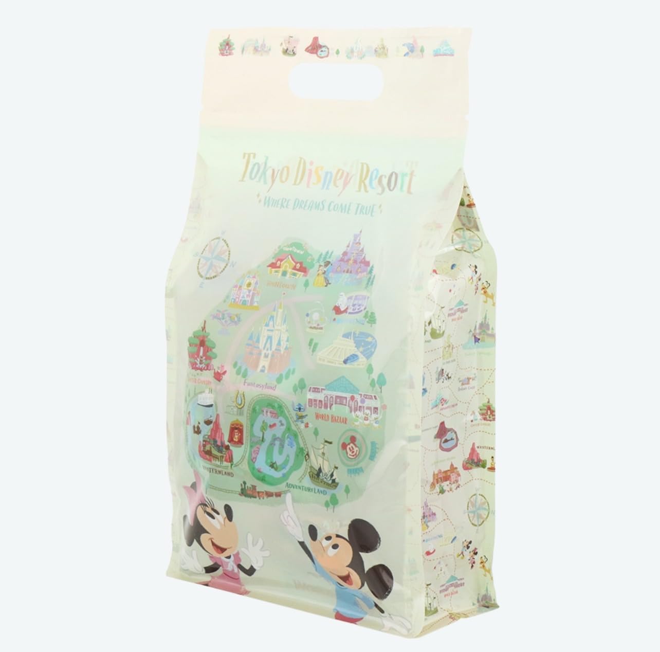 Tokyo Disney Resort Exclusive Mickey & Friends Cone Snack, "Maps and Icons That Mickey Are Going Around Happily" Makes Everyday Life Fun TDR TokyoDisneyResort Popular Sweets Souvenir Disney Goods