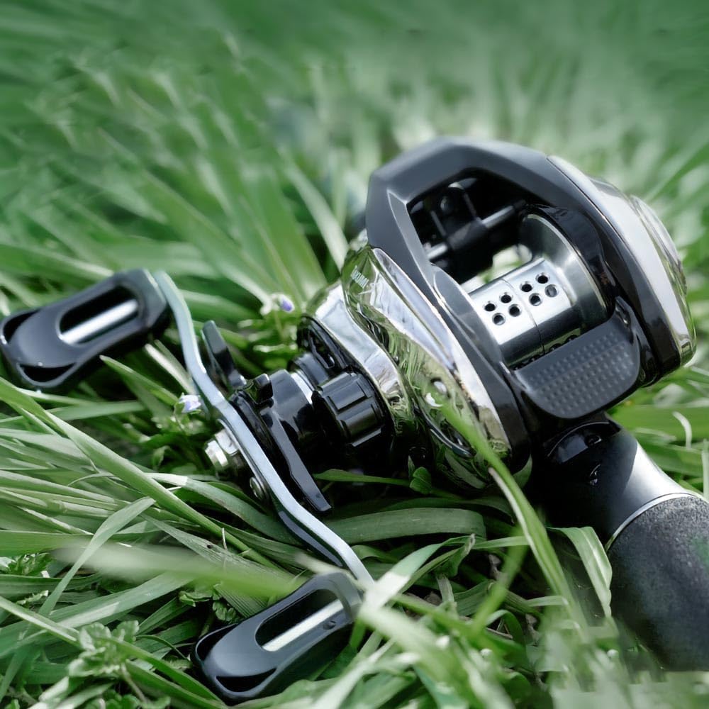 Bait Reel, Casting Reel, Lightweight, For Long Throws, Strong Magnetic Brake, Maximum Drag Force, 17.6 lbs (8 kg), Gear Ratio, 6.3:1, For Lakes, Rivers, Saltwater Fishing, Freshwater Fishing Reel