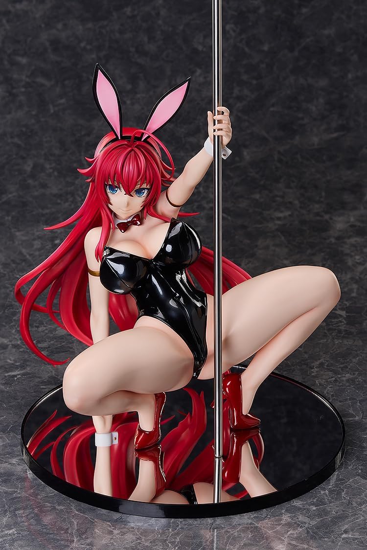 Freeing High School DxD HERO Rias Gremory Live Leg Bunny Ver. 2nd Plastic Painted and Assembled Figure, 1/4 Scale, Exclusive Base Included, Total Height Approx. 16.1 inches (410 mm), Includes Metal