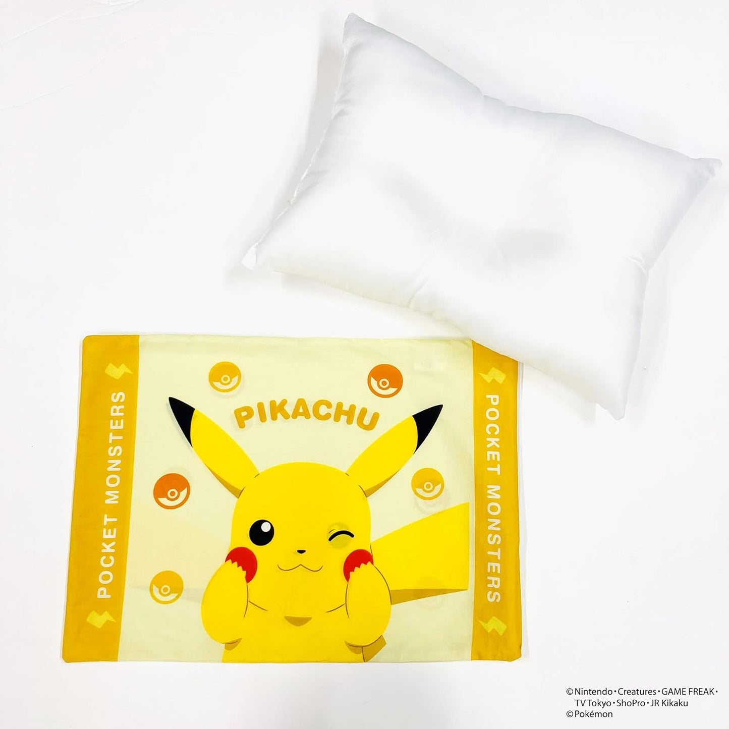 MORIPiLO 4621227 Children's Pillow Cover, Pokemon Pikachu, For Approx. 15.7 x 11.8 inches (40 x 30 cm), Washable, Pokemon Character Goods, Yellow
