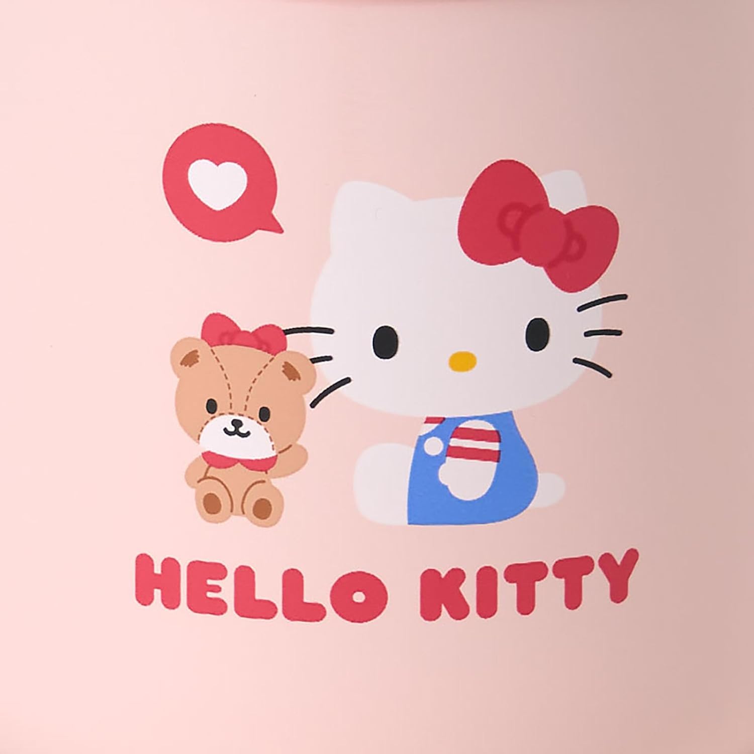 Sanrio 296937 Stainless Steel Mug with Lid, Hello Kitty Body: Stainless Steel Copper (Acrylic Resin Coating), Lid (Drinking Mouth) Handle: Polypropylene, Gasket/Bottom: Silicone Rubber, Heat Retention
