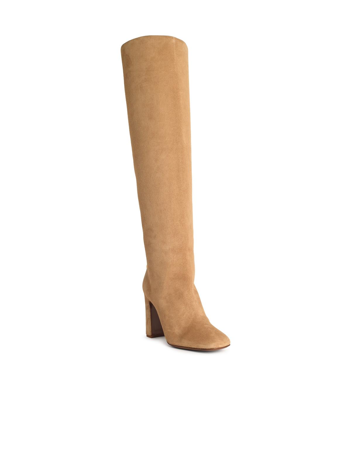 Dolce Dolce＆Gabbana Beige Suede Boots - Image 6