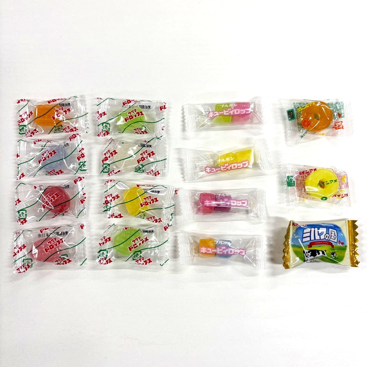 Candy 1kg Commercial Assorted Set Sukumadoroppusu Cubic Lops Milk Country Pineapple Candy Orange Candy Large Capacity Individually Wrapped Candy Snack Children's Event