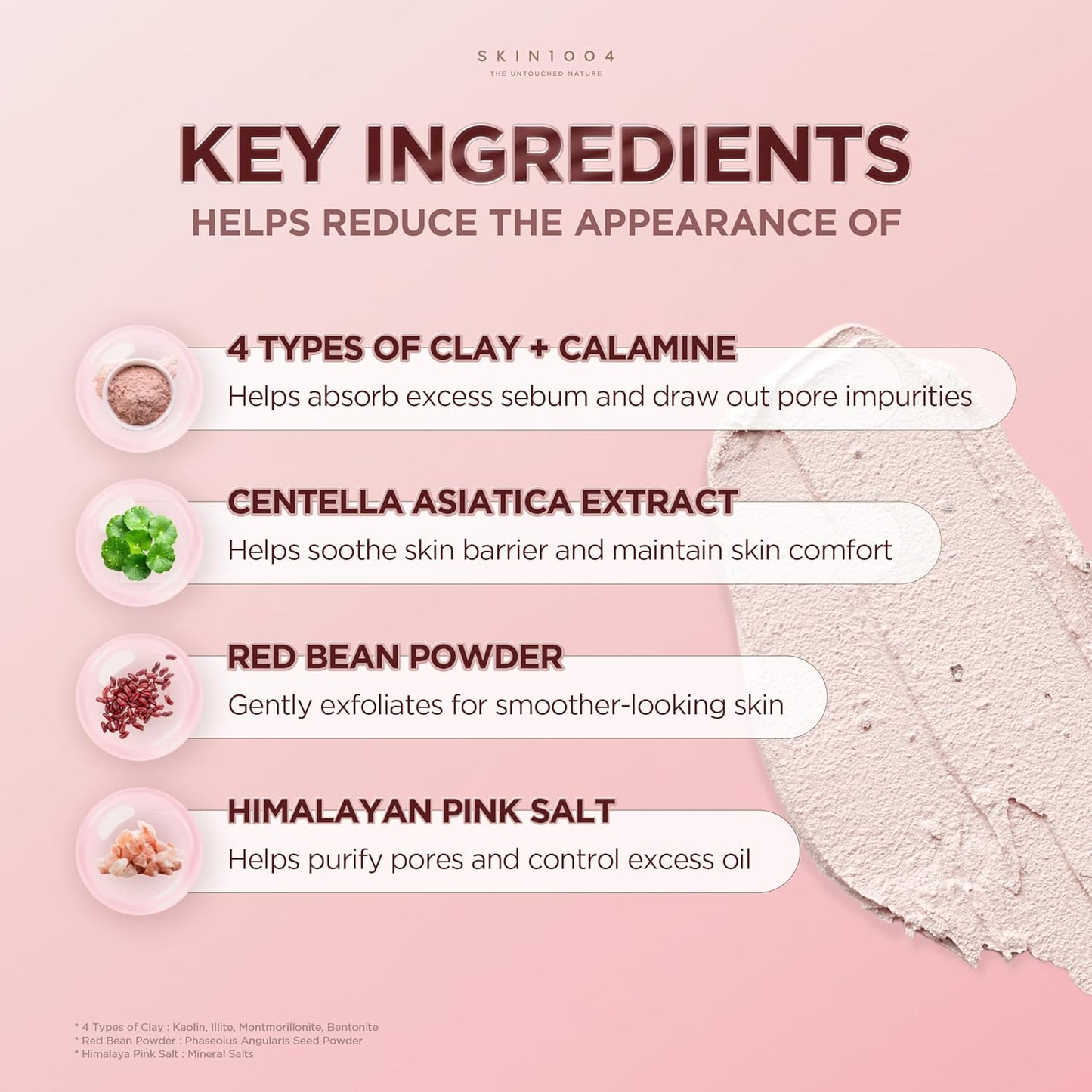SKIN1004 Máscara de Barra de Arcilla Rápida Poremizing 27g, 0.95oz, Tratamiento Facial Coreano para Minimización de Poros, Máscara de Arcilla Rosa con Sal Rosa del Himalaya y Centella de Madagascar