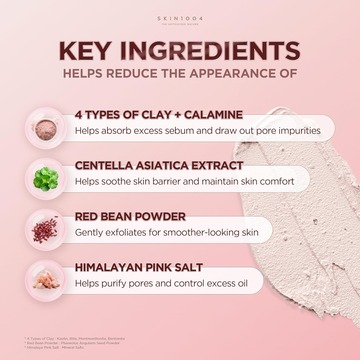 SKIN1004 Máscara de Barra de Arcilla Rápida Poremizing 27g, 0.95oz, Tratamiento Facial Coreano para Minimización de Poros, Máscara de Arcilla Rosa con Sal Rosa del Himalaya y Centella de Madagascar
