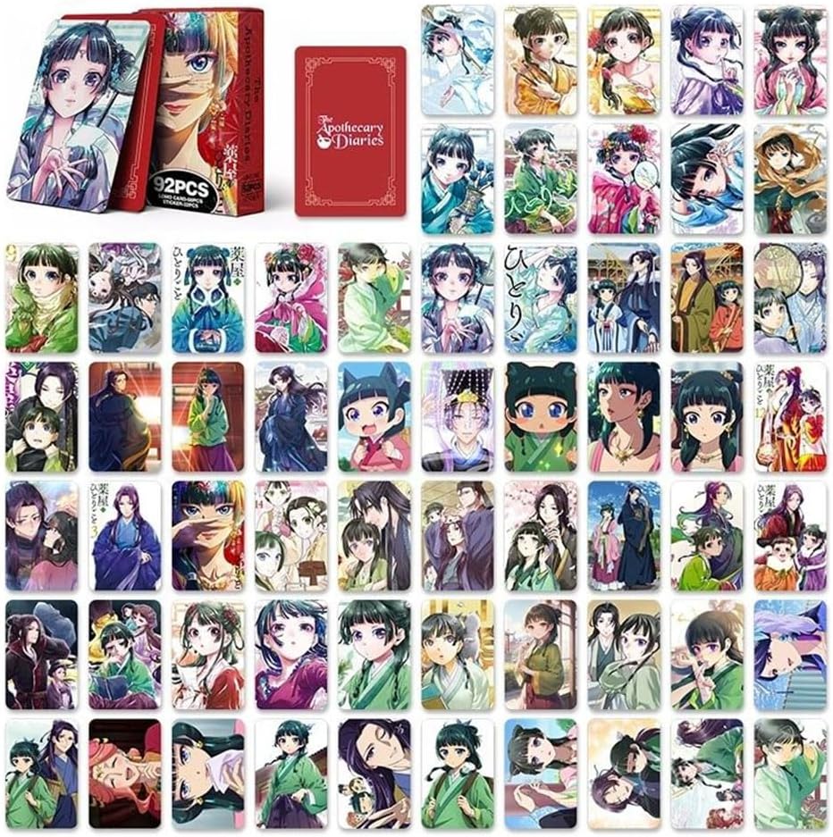 Drug Store Onkoto, Goods, Stickers, Trading Cards, LOMO Cards, 60 Trading Cards + 32 Stickers, Cat Cat Shinji, Photo Card, Anime, Character Collection, Cheer, Sticker Stickers, Notebook, DIY,