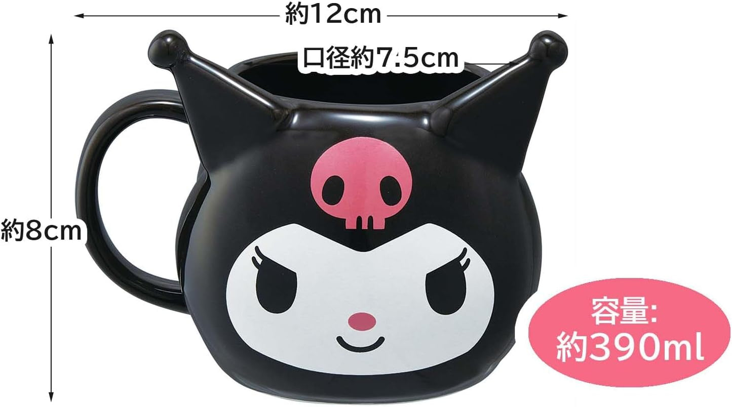 Skater CHMGD4-A Ceramic Mug, 13.8 fl oz (390 ml), Die Cut, Chromi, Sanrio