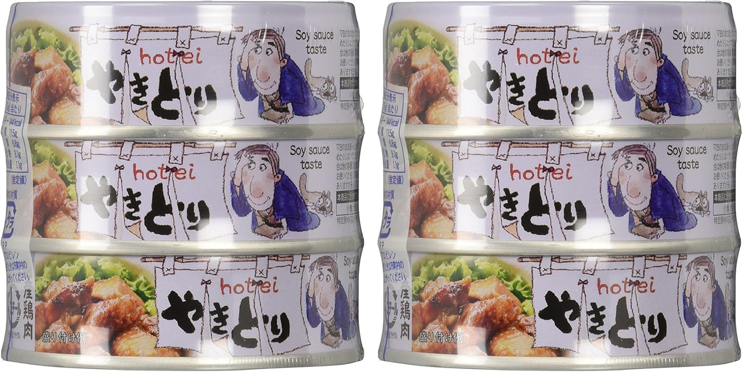 HoteFoods Yakitori Flavor 3 Cans Shrink 8.9 oz (225 g) x 2 Packs