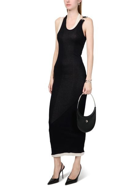 JEAN PAUL GAULTIER Cotton ribbeed twisted double layer sleeveless dress - Image 6