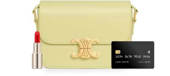 CELINE teen Triomphe bag in shiny calfskin - Image 6
