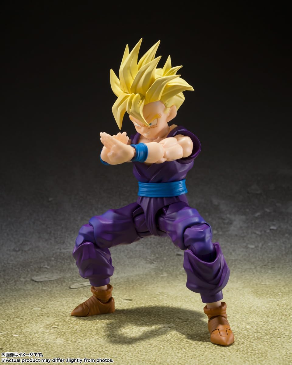 S.H. Figuarts Dragon Ball Z Super Saiyan Son Gohan - Warrior Beyond Goku, Approx. 4.3 inches (110 mm), PVC & ABS & Fabric, Pre-painted Action Figure