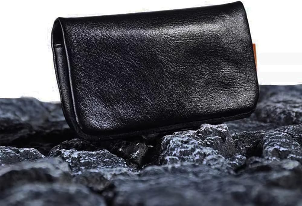 BOCAIDHK Digital Camera Storage Pouch PU Leather Digital Camera Bag for SONY RX100 / M2 / M3 / HX7 / HX9 / WX500 / Canon G7X / G7II / G9X / G9II /RICOH GR/GR II with Magnetic Closure, Black, 无