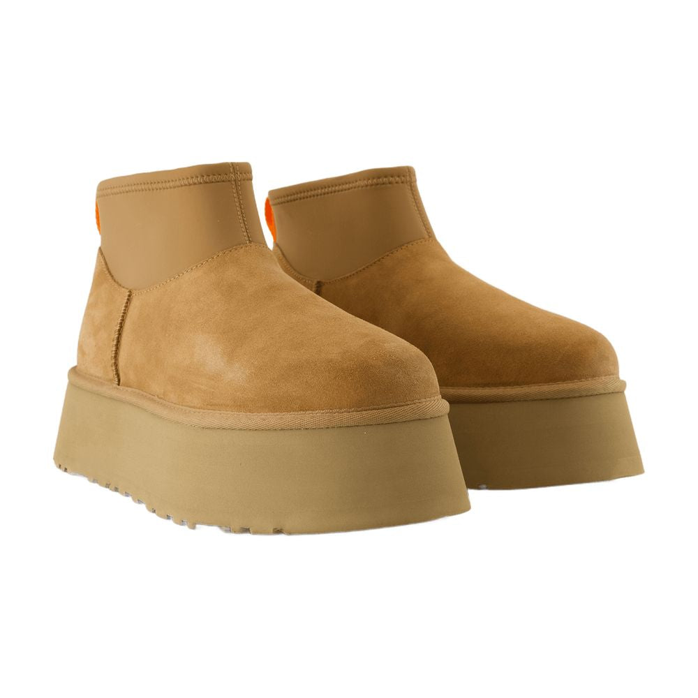 Ugg WクラシックミニディッパーブーツUggレザーブラウン - Image 6