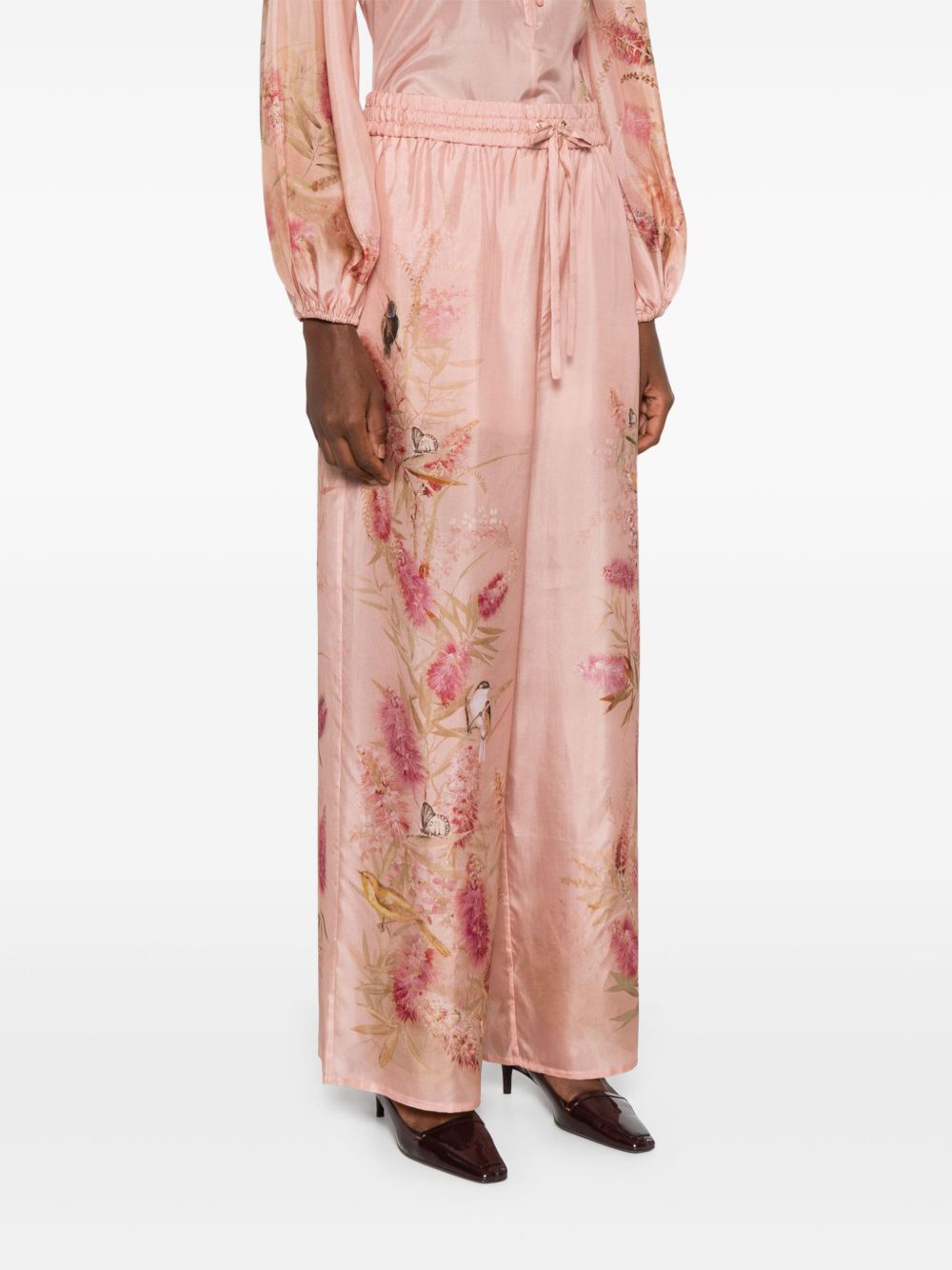 Zimmermann Zimmermann Cascadianプリントシルクズボン - Image 6