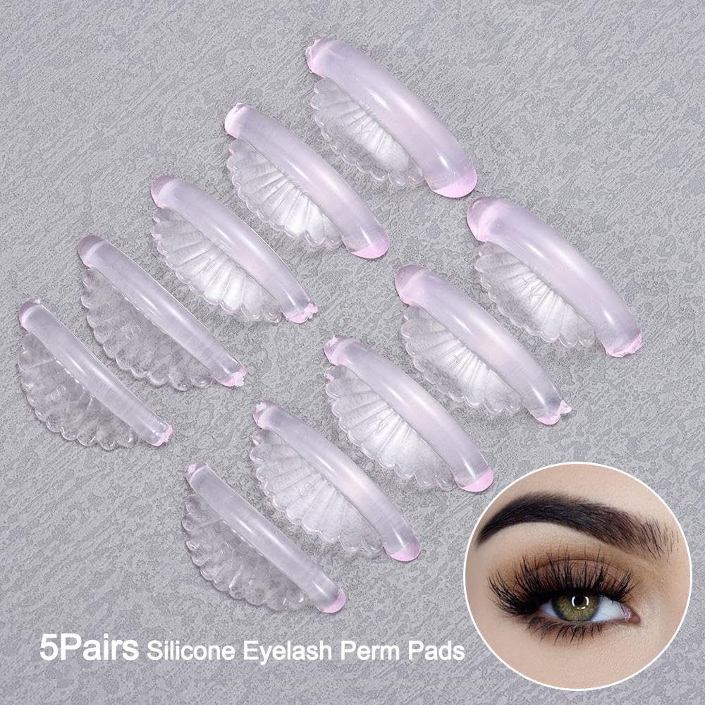Silicone Eyelash Perm Pad Shell Style Eyelash Lifting Shield Self Adhesive Lash Lift Rod 3D Eyelash Curler Accessories Applicator Tool