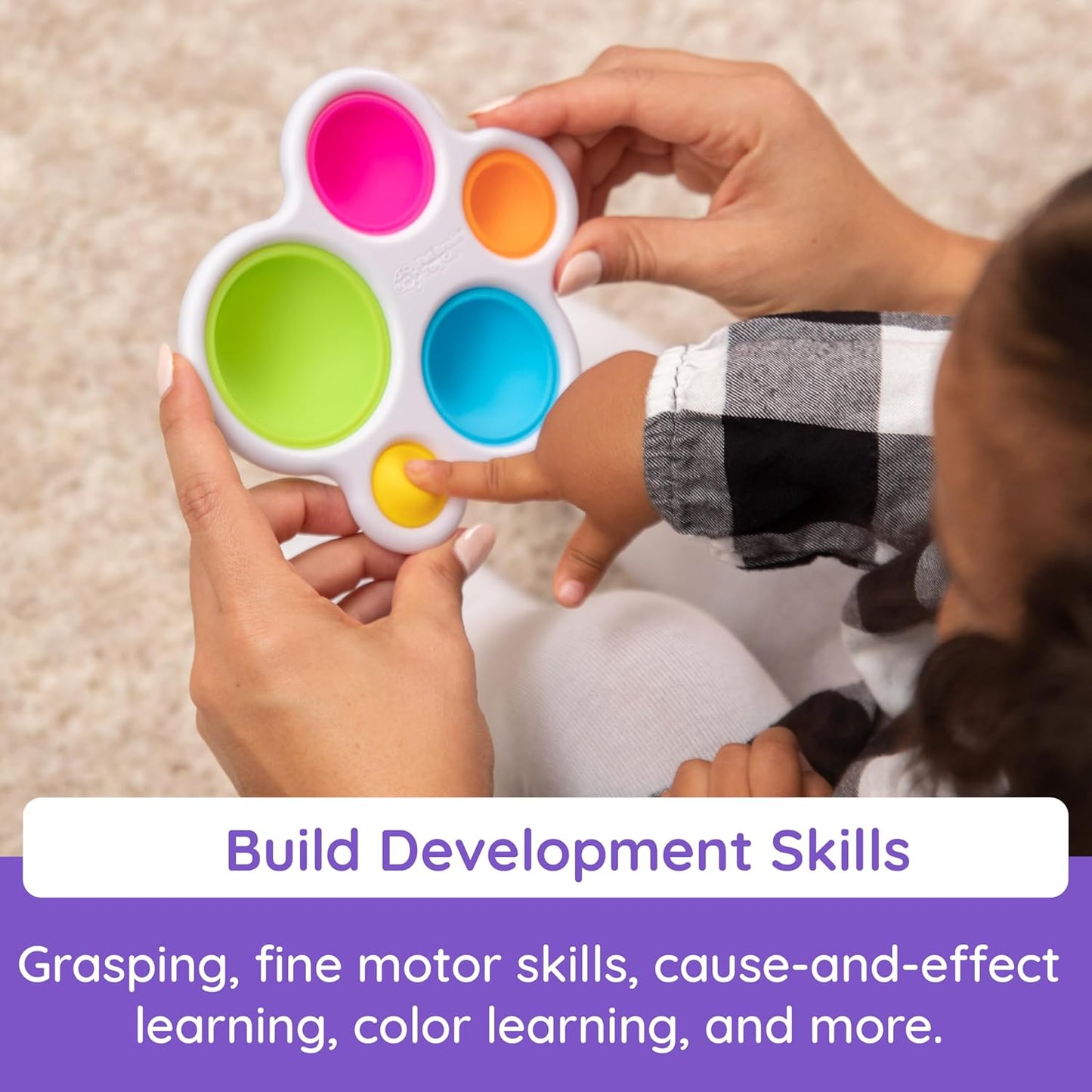 ファットブレイン(Fat Brain Toys) 赤ちゃんおもちゃ 1個 ディンプル 指先知育 【正規品】 FA192-1