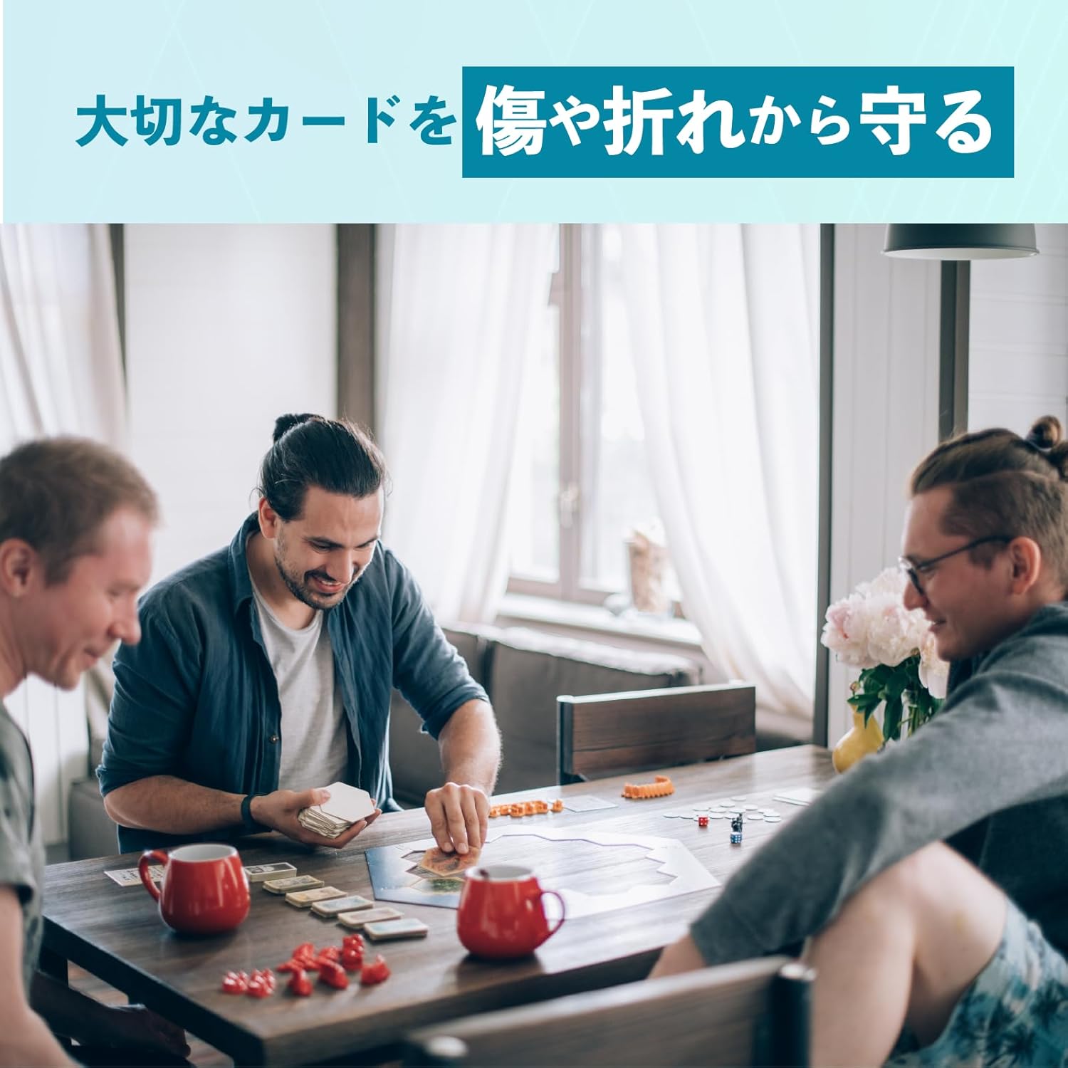 Trading Card Sleeves, Regular Size, 2.6 x 3.5 x 3.5 inches (65 x 90 x 0.1 mm), 300 Pieces, Card Sleeve, Compatible with Pokémon Card Games, Magic the Gathering, Weiss Schwarz Compatible, Duel Masters