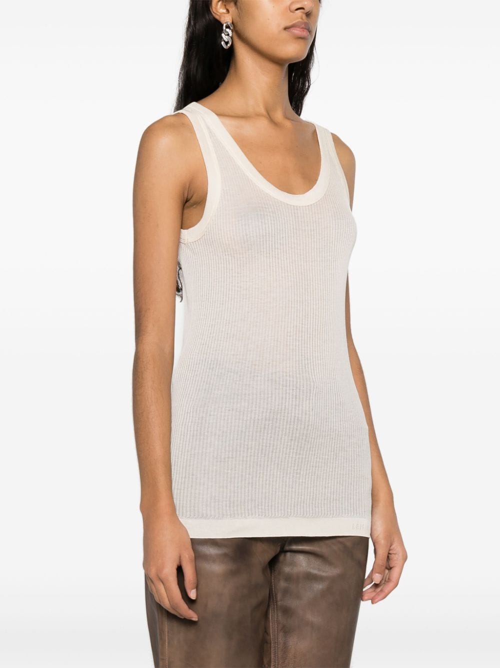 Lemaire Lemaire Ribbed Tank Top - Image 6
