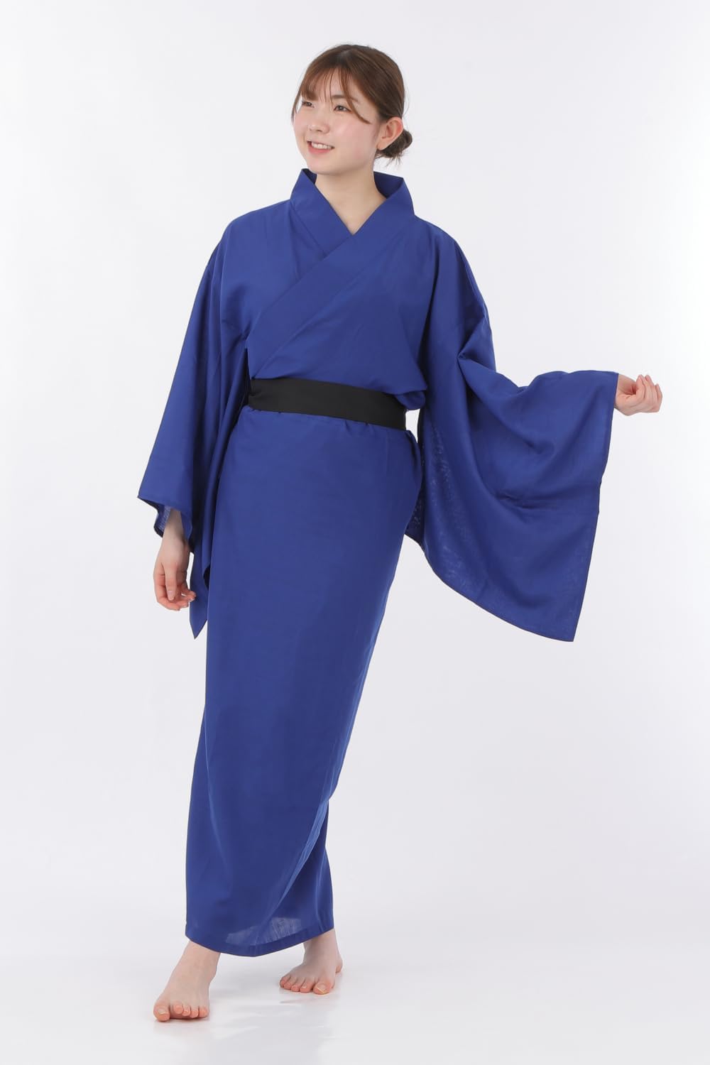 Magic Night Kimono Color Kimono, Blue, 63.0 - 68.9 inches (160 - 175 cm), Cosplay, Costume, Theater, Period Drama, Party