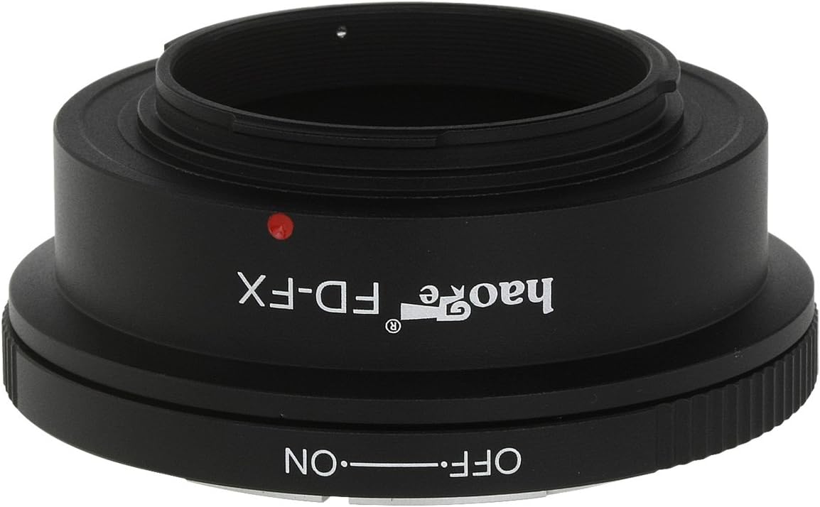 Haoge Lens Mount Adapter for Canon FD Lens to Fujifilm x-a1, x-a2, x-a3, x-a10, x-e1, x-e2, x-e2s, x-m1, x-pro1, x-pro2, x-t1, x-t2, x-t10, x-t20