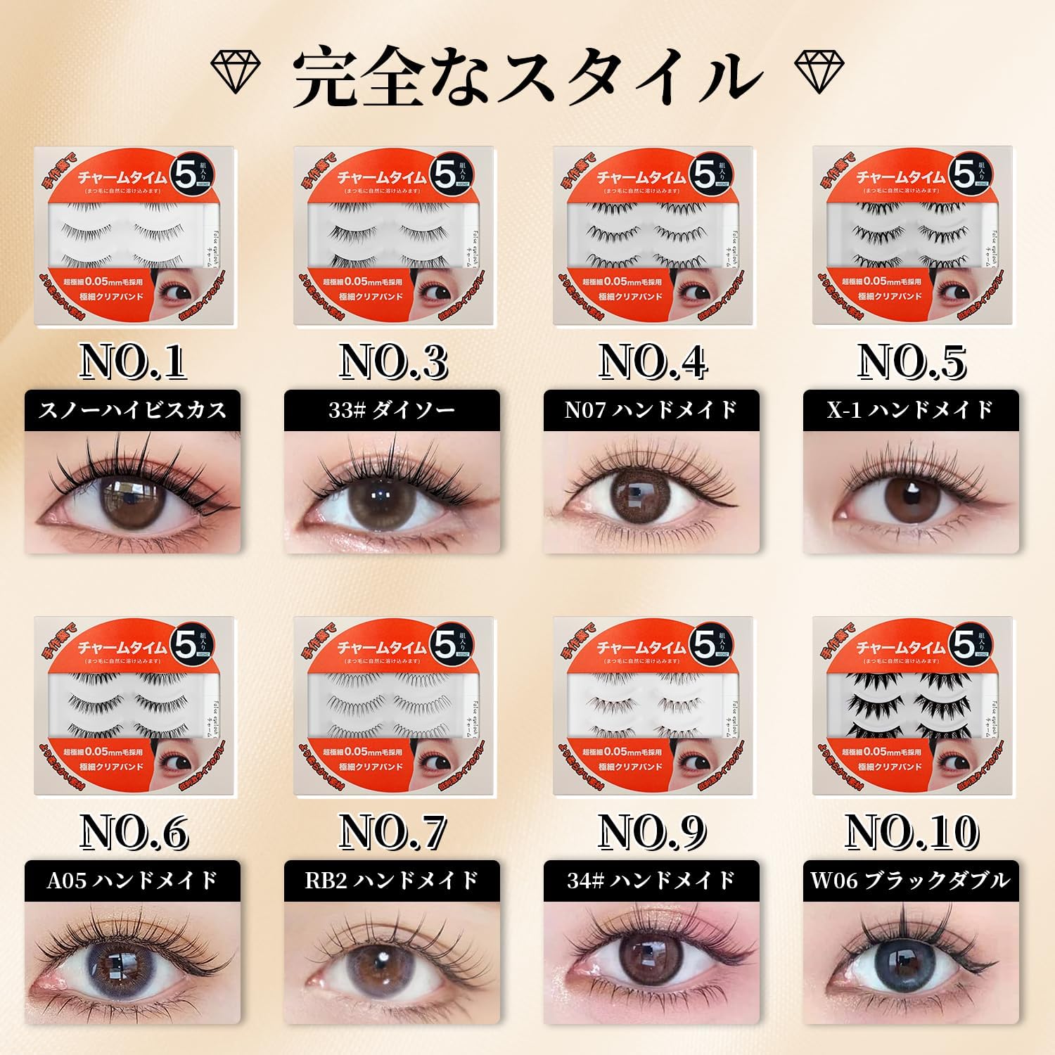 Lower Eyelashes Kit (with adhesive) 5 Pairs False Eyelashes for Lower Eyelashes Natural Finish False Eyelashes Extension Waterproof Easy to Use for Beginners