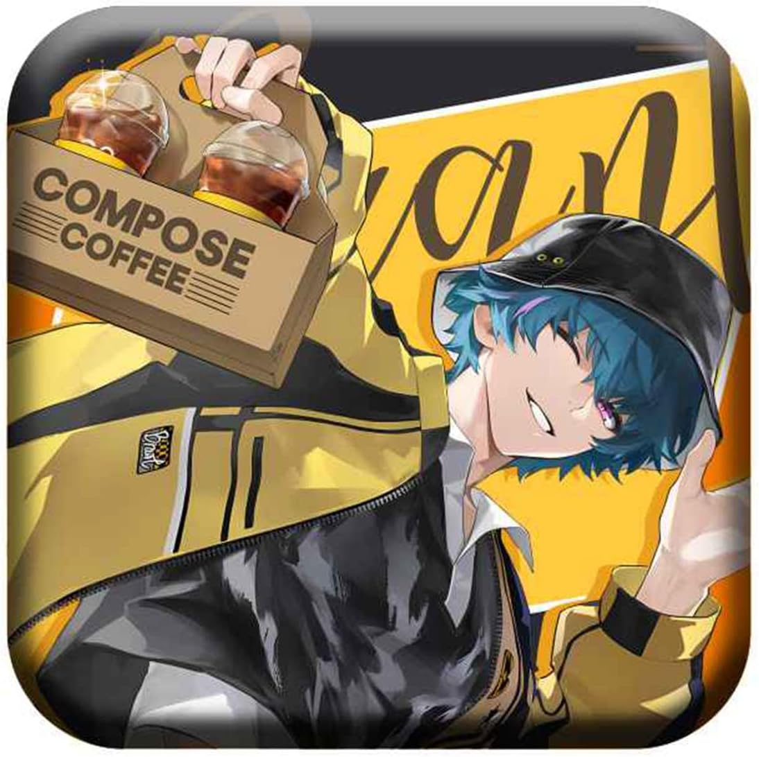 Ninsho Merchandise Korea Collaboration Activity Zanny Goods Narasho Brand Acrylic Stand Key Holder Can Badge Lucky Bag Set Cute Game Anime Moe Goods Cosplay Accessories Birthday Present Present (Zany + Brandt 6 Piece Set)