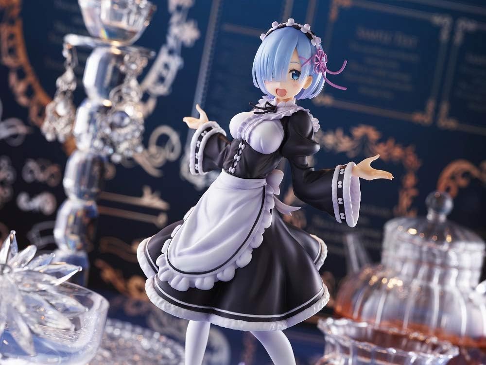 Taito Re：Zero Winter Maid Rem カラフルなアニメPVC人形 アーティストマスターピース 高さ20.32センチ