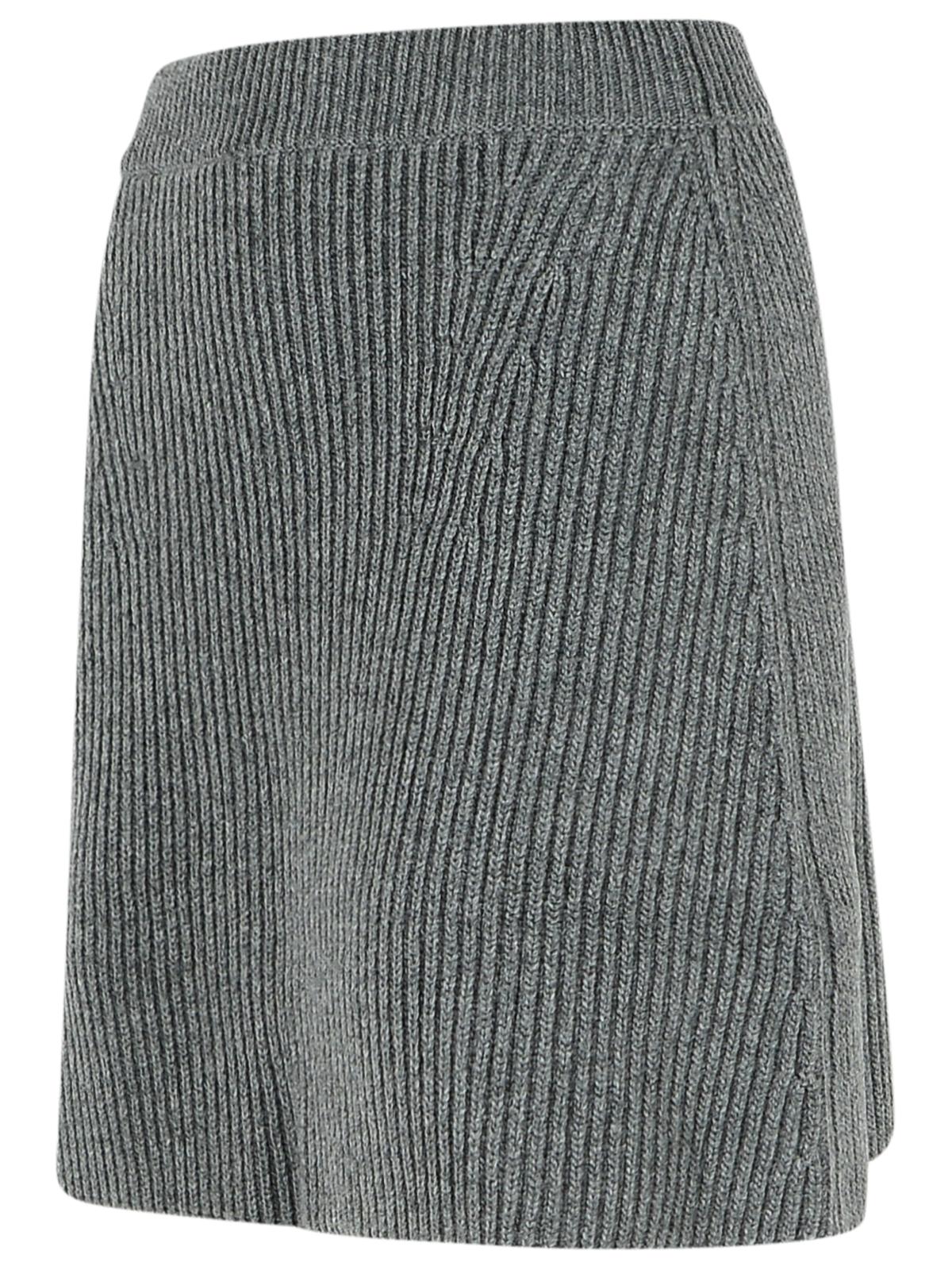 Jil ジルサンダーグレーウールミニスカート - Image 6