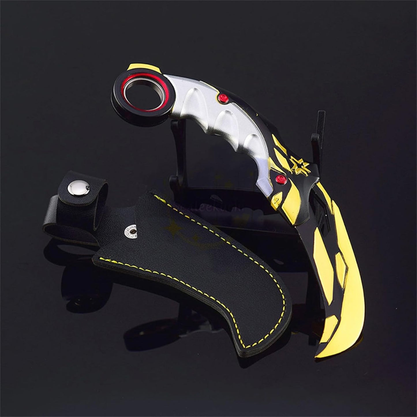 Sealeekuchi Goods Valorand Column Bit + Butterfly Knife + Kunai 3-Piece Set Champions 2021 Column Bit 2022 Butterfly Knife 2023 Kunai Melee Weapon Toy Present Case Cosplay Tool Figurine Miniature