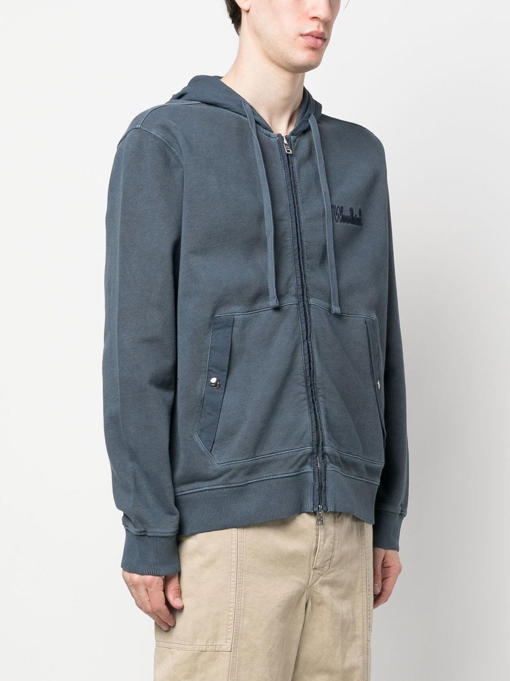 Woolrich Woolrich Mixmedia Full Zip Hoodie - Image 6
