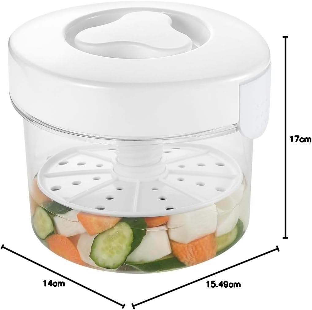 Pearl Metal Pickle Container 1.6L Round Type Made in Japan Kitchen Mate HC-28